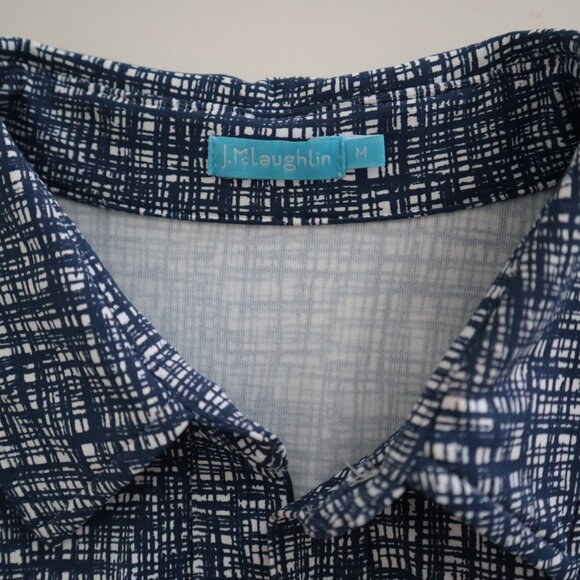 J.McLaughlin Collared Sleeveless Catalina Cloth Midi Dress | M - Picture 2 of 5